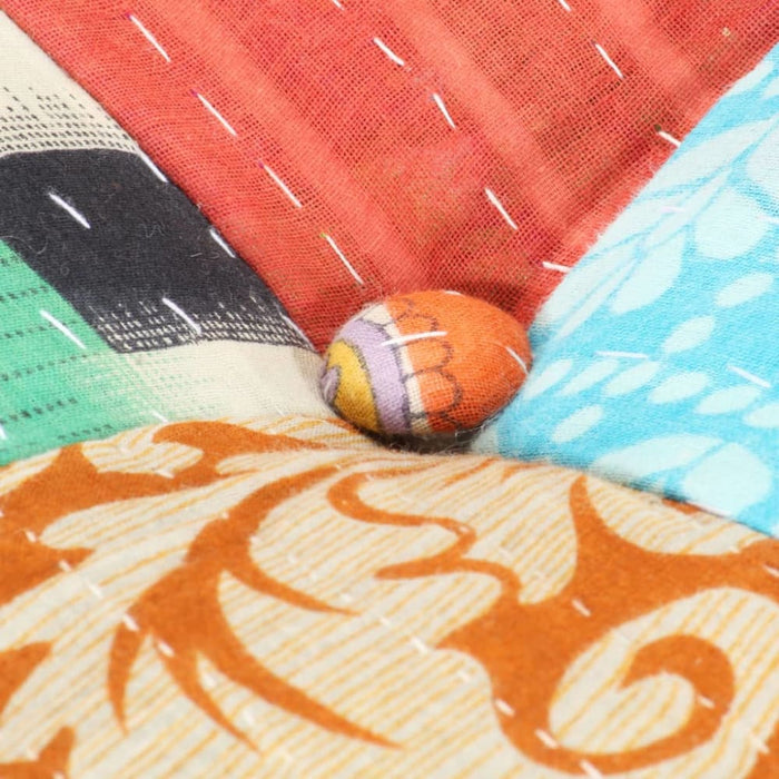 Pouffe 60x70x36 Cm Patchwork Fabric Xniibi