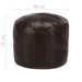 Pouffe Dark Brown 40x35 Cm Genuine Goat Leather Xanotb