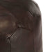 Pouffe Dark Brown 40x35 Cm Genuine Goat Leather Xanotb