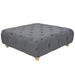 Pouffe Fabric 80x80x30 Cm Dark Grey Xaaiba