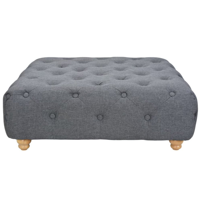 Pouffe Fabric 80x80x30 Cm Dark Grey Xaaiba