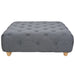 Pouffe Fabric 80x80x30 Cm Dark Grey Xaaiba