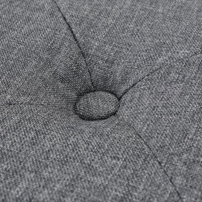 Pouffe Fabric 80x80x30 Cm Dark Grey Xaaiba