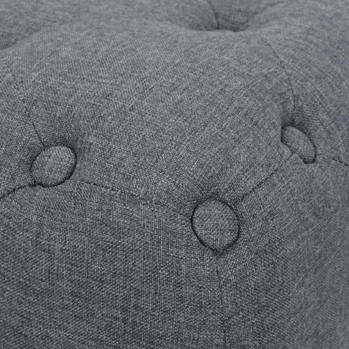 Pouffe Fabric 80x80x30 Cm Dark Grey Xaaiba