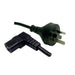 Power Cord - Right Angle 10a 250v Iec f To 3 Pin m 3m