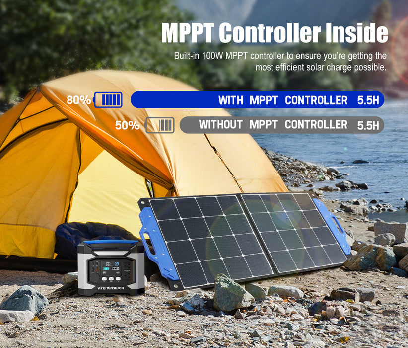 500W Portable Power Station Generator Solar Charging Battery Backup