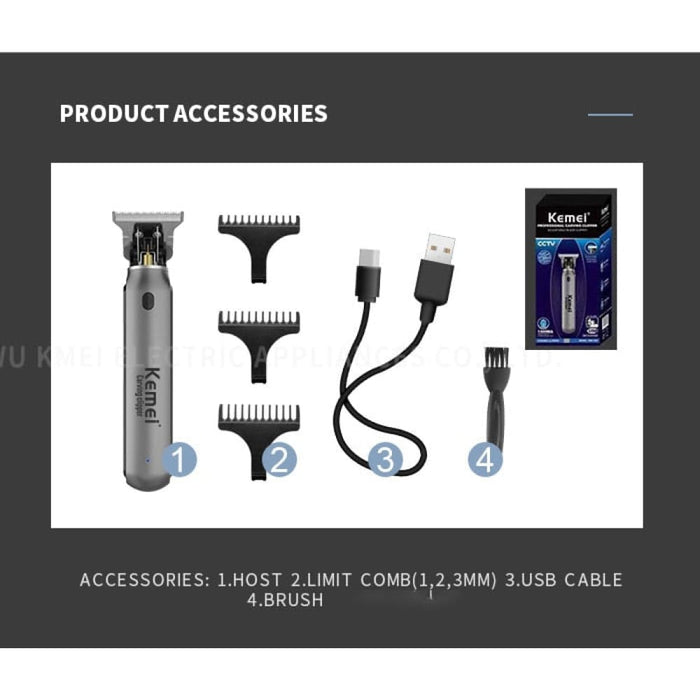 Usb Powered T-blade Hair Liners Clipper