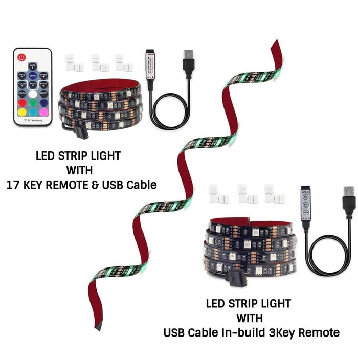 Usb Powered Led Strip Light With 4pin Corner Connector &