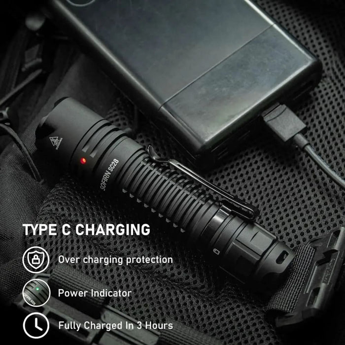 Powerful 2800lm Rechargeable Flashlight For Camping