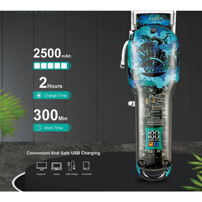 Powerful Electric Usb Cordless Hair Trimmer for Men