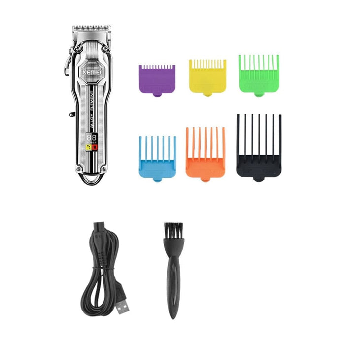Powerful Electric Hair Clippers Men Barber Cordless Trimmer