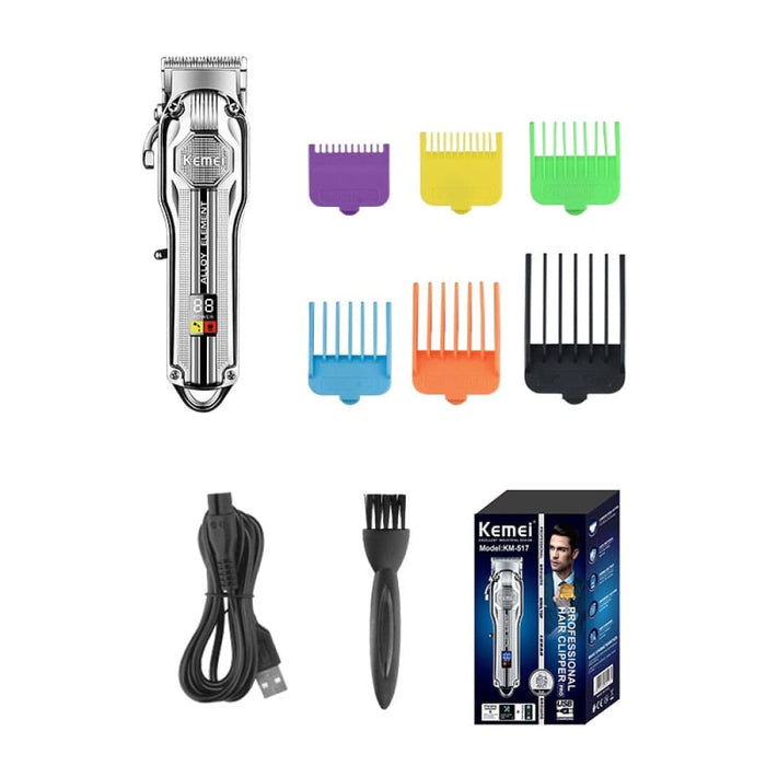 Powerful Electric Hair Clippers Men Barber Cordless Trimmer