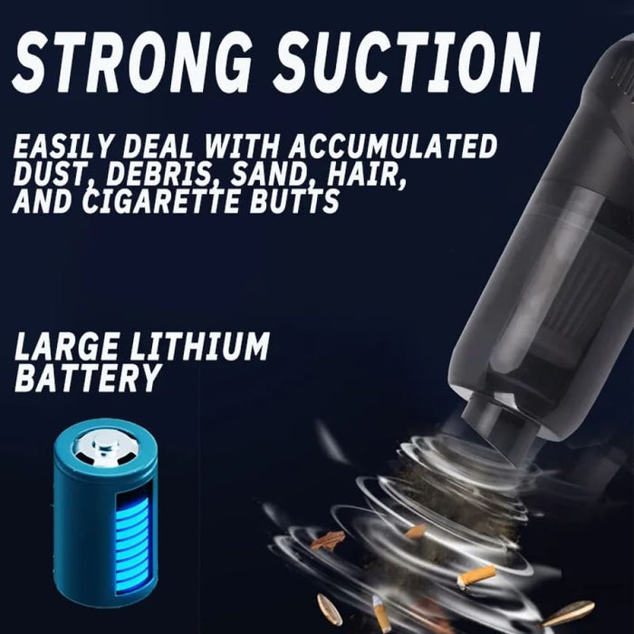 Powerful Wireless Car Vacuum Cleaner Compact High Powered