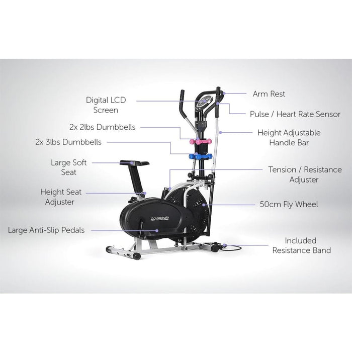Powertrain 5-in-1 Elliptical Cross Trainer Bike