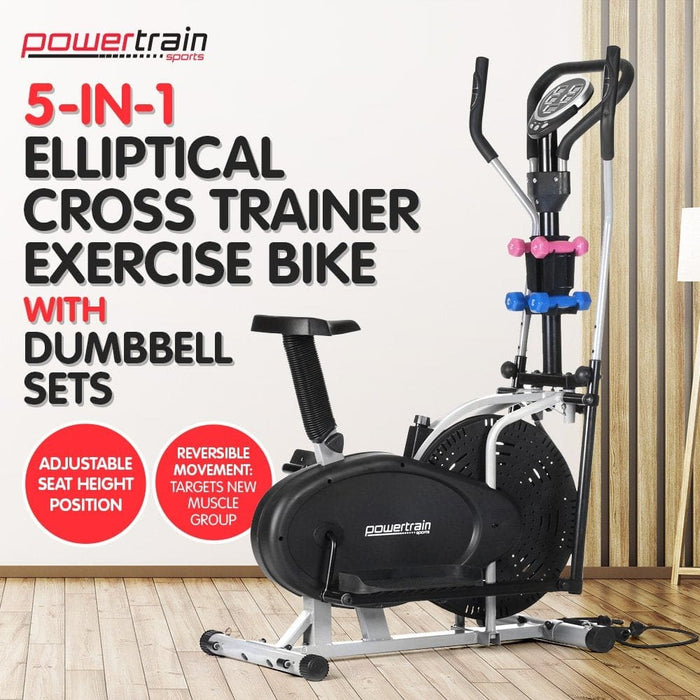 Powertrain 5-in-1 Elliptical Cross Trainer Bike