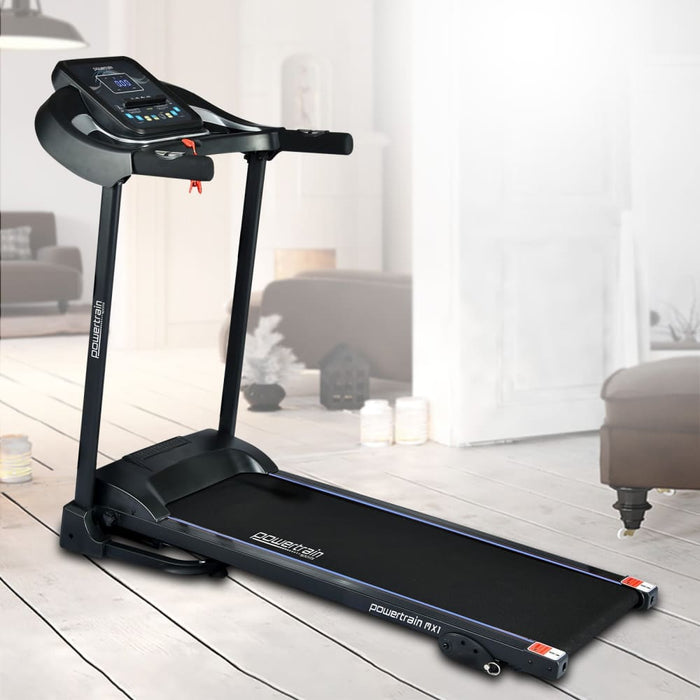 Powertrain Mx1 Foldable Home Treadmill For Cardio Jogging