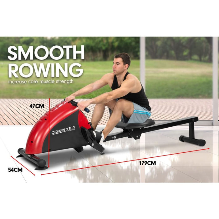 Powertrain Foldable Rowing Machine Magnetic Resistance Rw