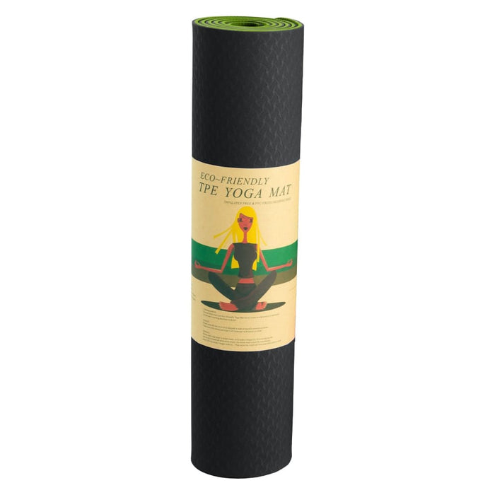 Powertrain Eco-friendly Tpe Pilates Exercise Yoga Mat 8mm
