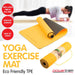 Powertrain Eco-friendly Tpe Pilates Exercise Yoga Mat 8mm