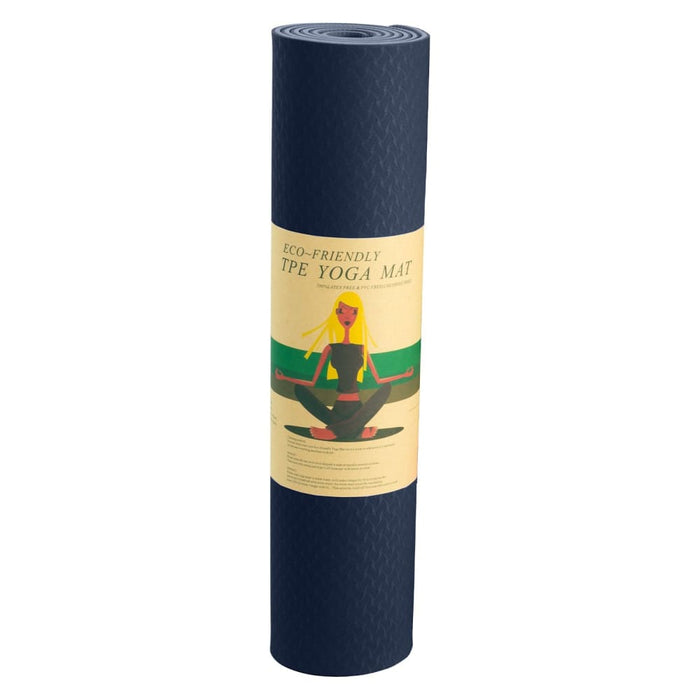 Powertrain Eco - friendly Tpe Yoga Pilates Exercise Mat 6mm