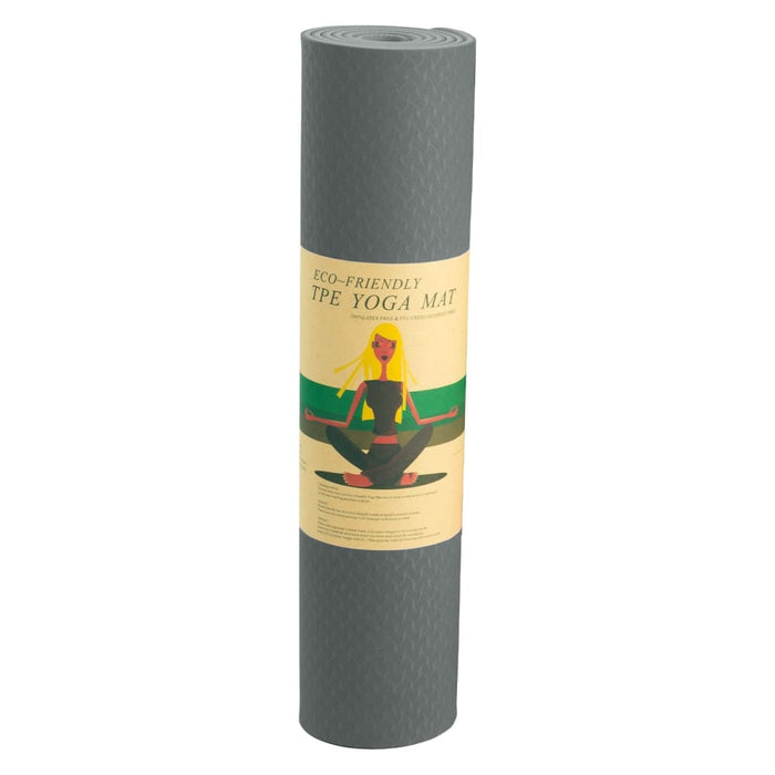Powertrain Eco-friendly Tpe Yoga Pilates Exercise Mat 6mm