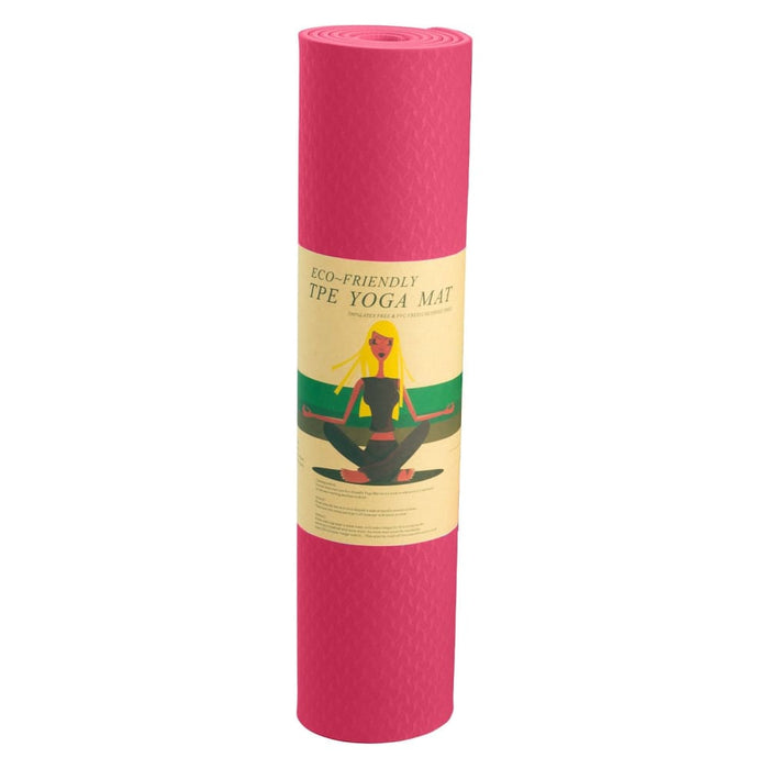 Powertrain Eco-friendly Tpe Yoga Pilates Exercise Mat 6mm
