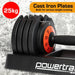 Powertrain Gen2 Pro Adjustable Dumbbell Weights- 25kg