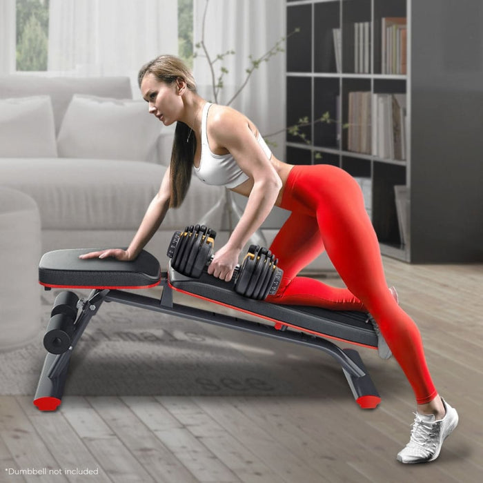 Powertrain Home Gym Bench Adjustable Flat Incline Decline