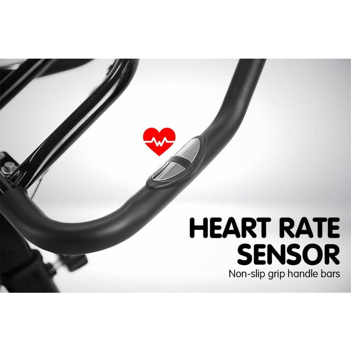 Powertrain Home Gym Flywheel Exercise Spin Bike - Black