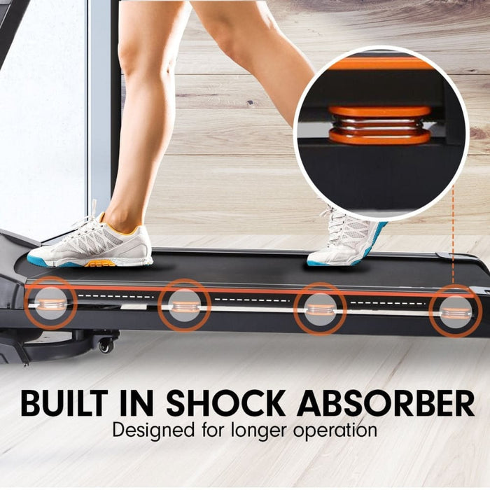 Powertrain V100 Foldable Treadmill Auto Incline Home Gym
