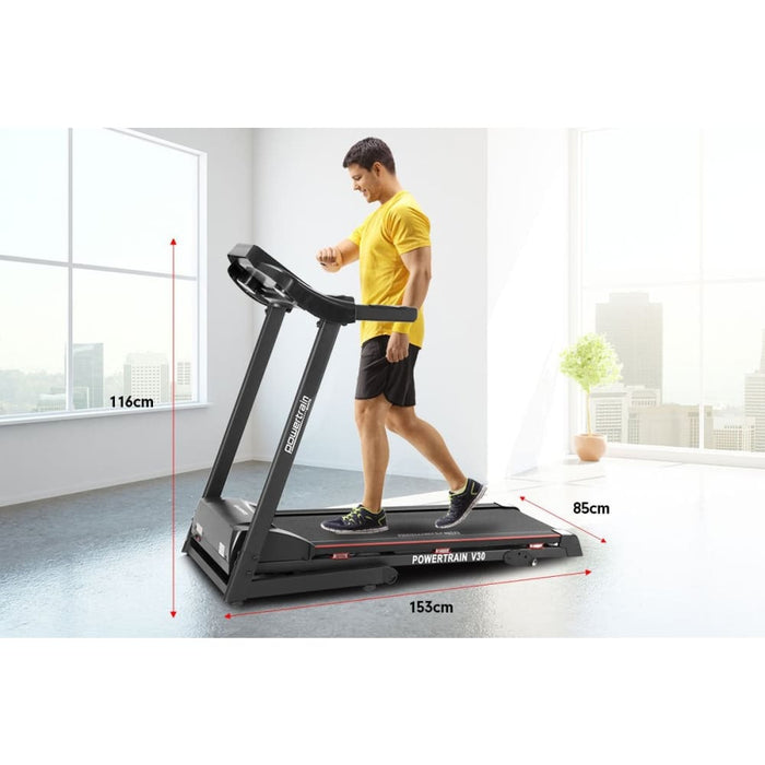 Powertrain V30 Foldable Treadmill Manual Incline Home Gym