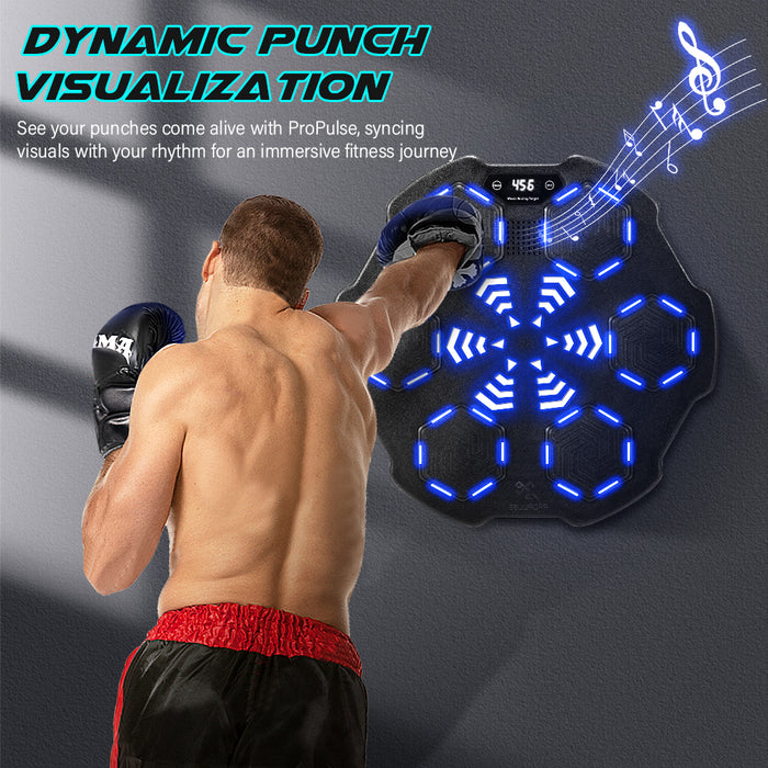 Smart Punching Boxing Electronic Music Machine 8 Speeds With Box Gloves