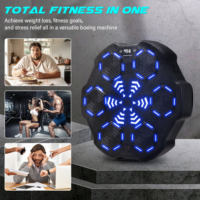 Smart Punching Boxing Electronic Music Machine 8 Speeds With Box Gloves