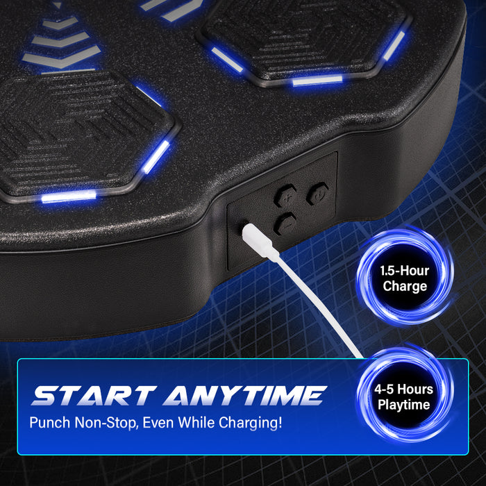 Smart Punching Boxing Electronic Music Machine 8 Speeds With Box Gloves