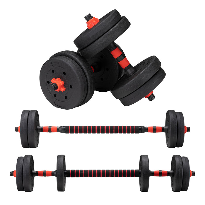15Kg Adjustable Dumbbell Barbell Set Home Gym Weights Exercise