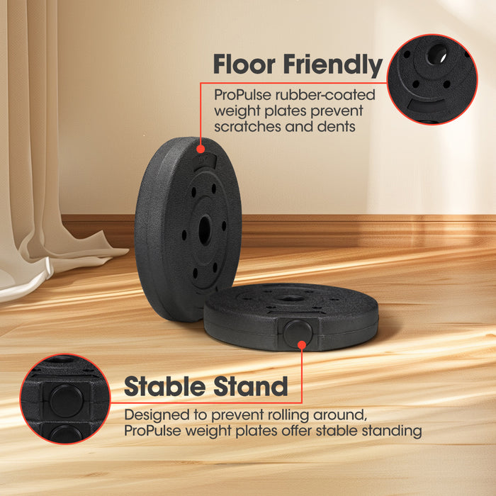 20Kg Adjustable Dumbbell Barbell Set Home Gym Weights Exercise