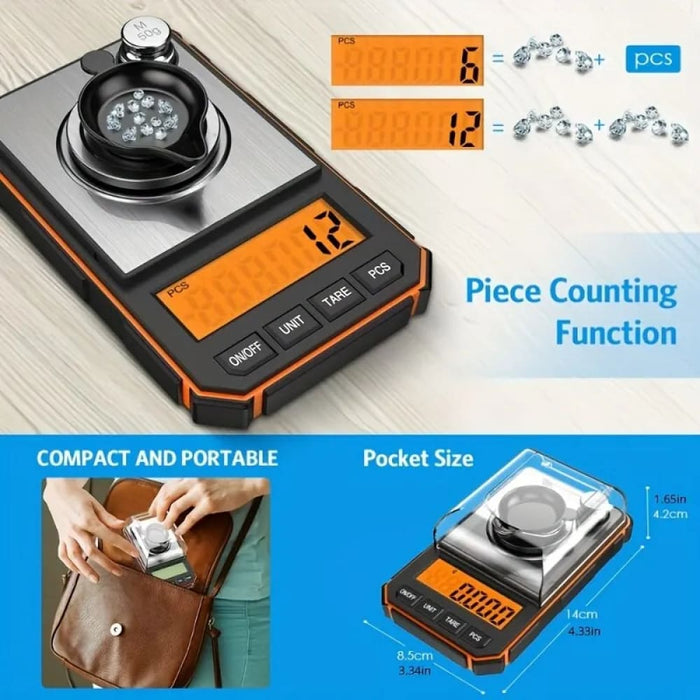 Precision Mini Pocket Digital Scale 0.001g/50g