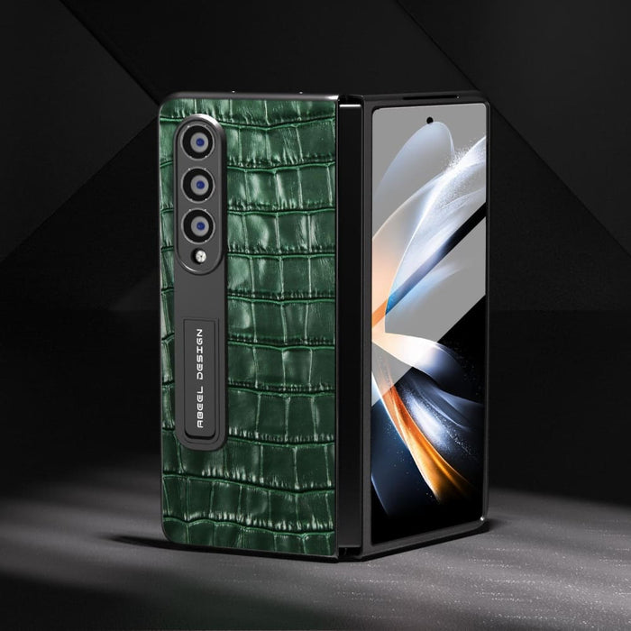 Premium Crocodile Texture Leather Phone Case For Samsung