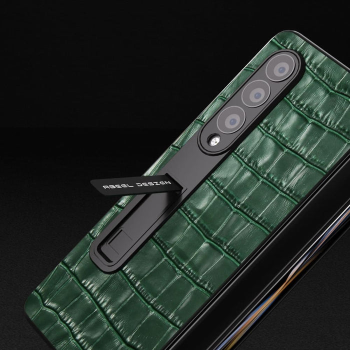 Premium Crocodile Texture Leather Phone Case For Samsung