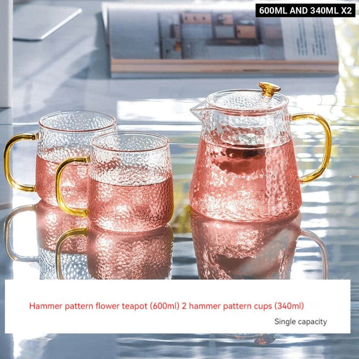 Premium Heat Resistant Flower Teapot Set for Kung Fu Tea