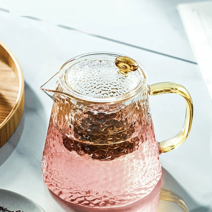 Premium Heat Resistant Flower Teapot Set for Kung Fu Tea