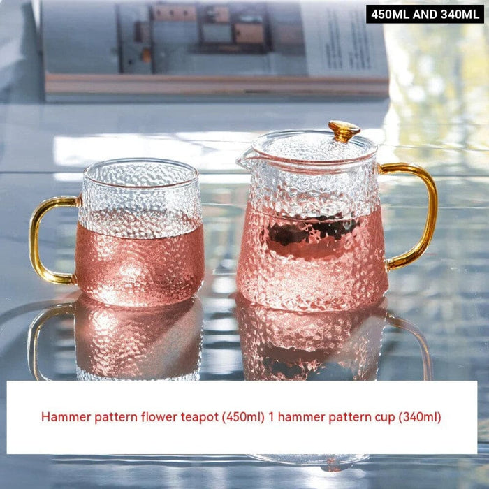 Premium Heat Resistant Flower Teapot Set for Kung Fu Tea