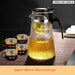 Premium Heat Resistant Tea Set with Kung Fu Teapot