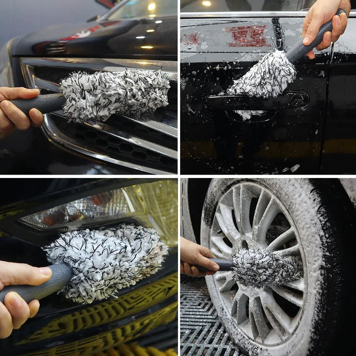 Premium Plush Car Wash Brush for Wheels