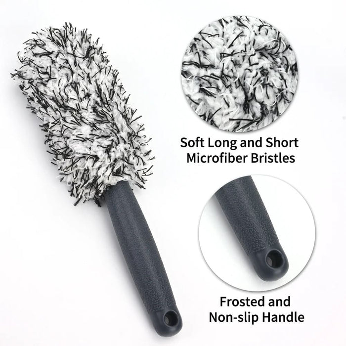 Premium Plush Car Wash Brush for Wheels