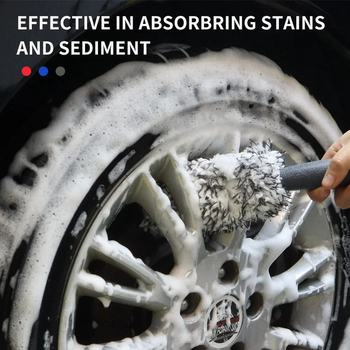 Premium Plush Car Wash Brush for Wheels