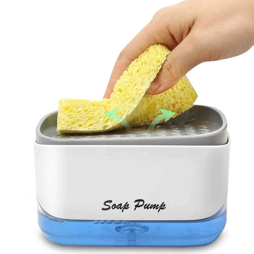 Premium Soap Dispenser Caddy With Sponge Shelf