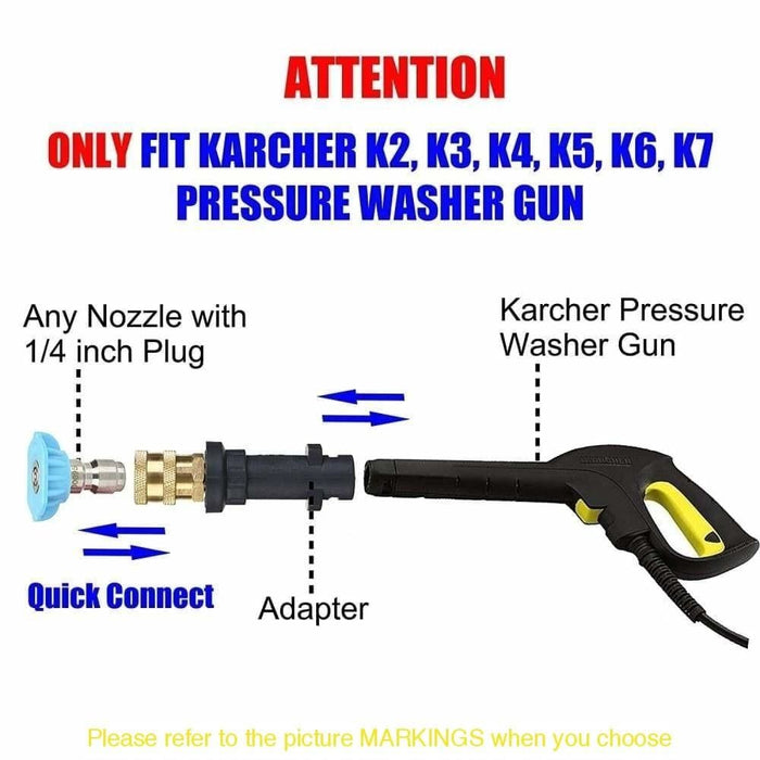 Pressure Washer Gun Adapter for Karcher k Series to 1 4’’