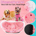 Princess Style Pet Bed Pink Polka Dots Soft Fleece Anti