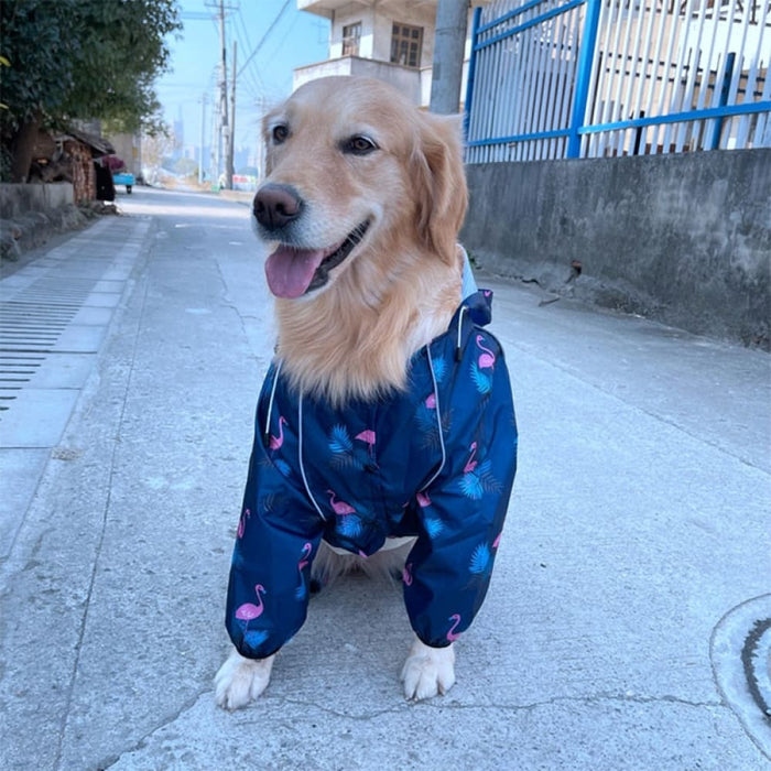 Printing Design Reflective Waterproof Jacket for Dogs